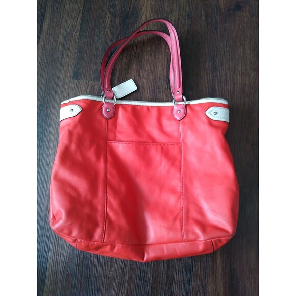 Coach Tote Retro 80s 90sSoho Boho Designer Spring Traditional Y2K Vermillion - Picture 6 of 10